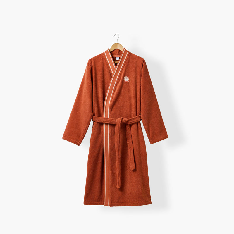 Peignoir homme coton Roland Garros 2026 terre battue